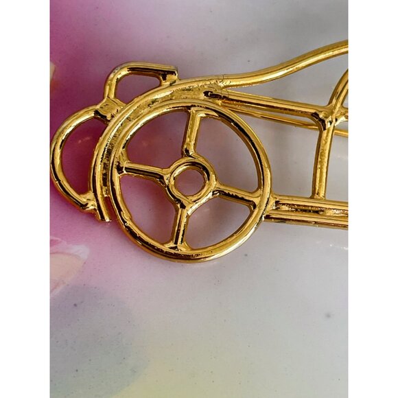 Vintage 1980s Large Statement Brooch Retro Car Vehicle - Picture 5 of 6